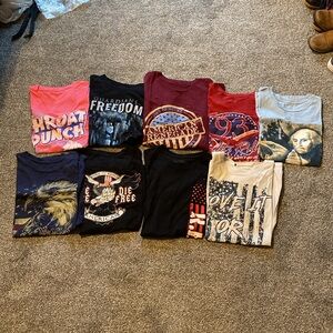 Grunt Style Woman’s Large Lot of 9 T-Shirts